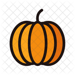 256x256 Pumpkn Of Colored Outline Style