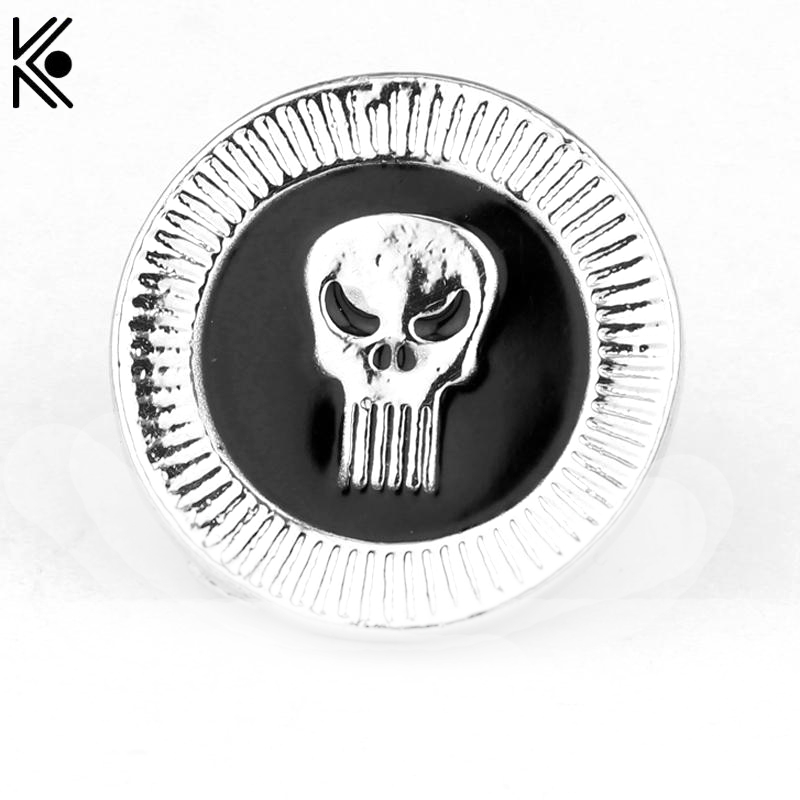 800x800 Movie Punisher Frank Castle Superhero Lapel Pin Brooch Circular