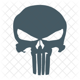 256x256 Punisher Icon Of Flat Style