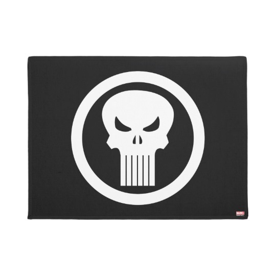 540x540 Punisher Skull Icon Doormat
