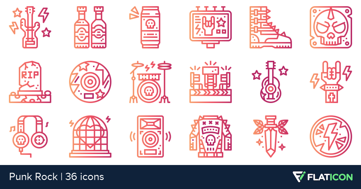 1200x630 Punk Rock Free Icons