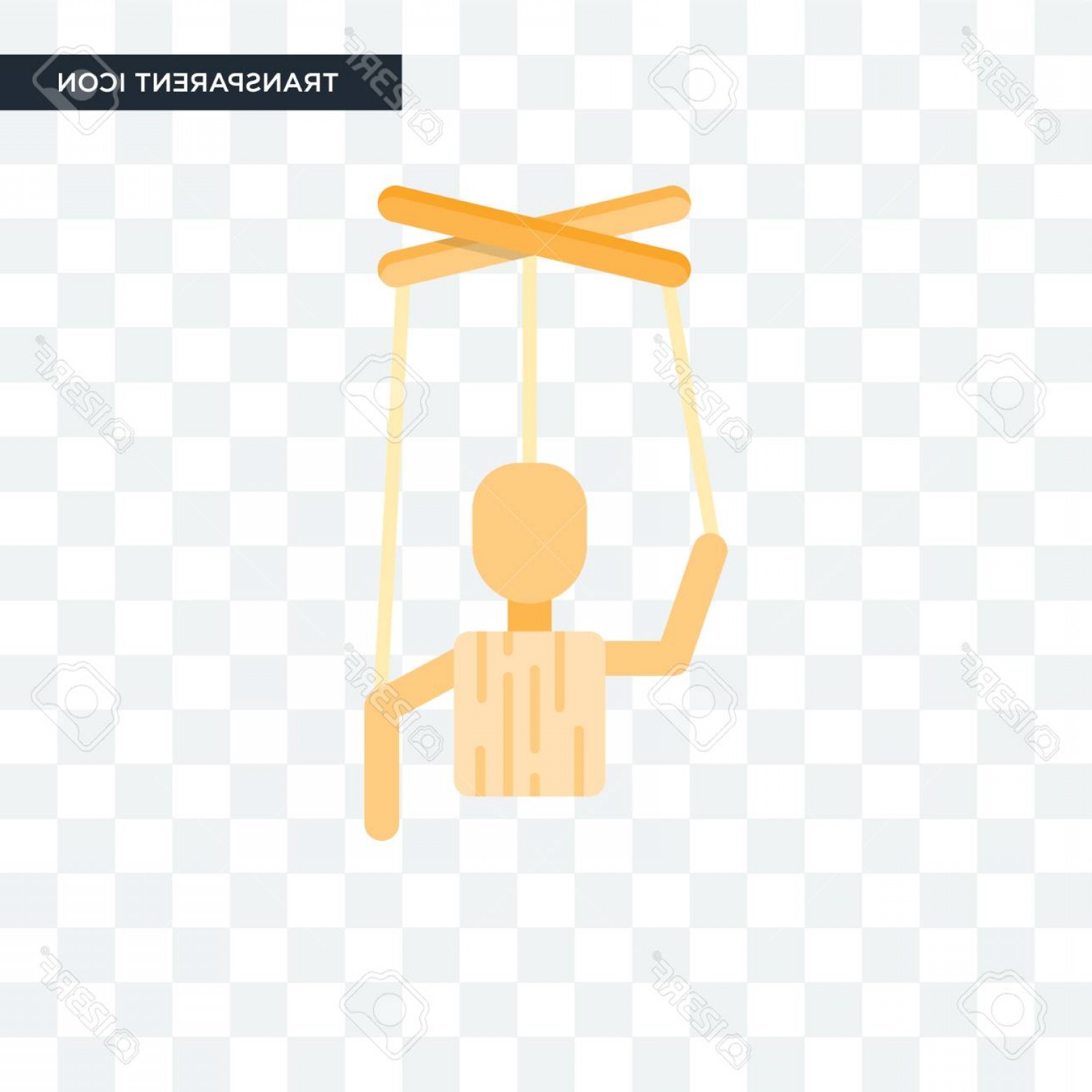 1560x1560 Photostock Vector Puppet Vector Icon Isolated On Transparent