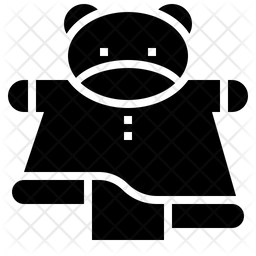 256x256 Hand Puppet Icon Of Glyph Style