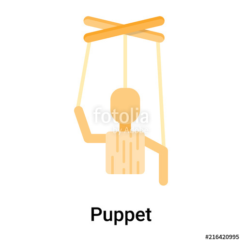 500x500 Puppet Icon Vector Sign And Symbol Isolated On White Background