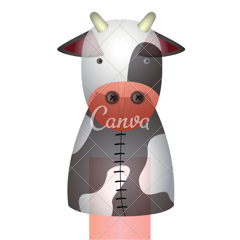 800x800 Isolated Cow Puppet Icon