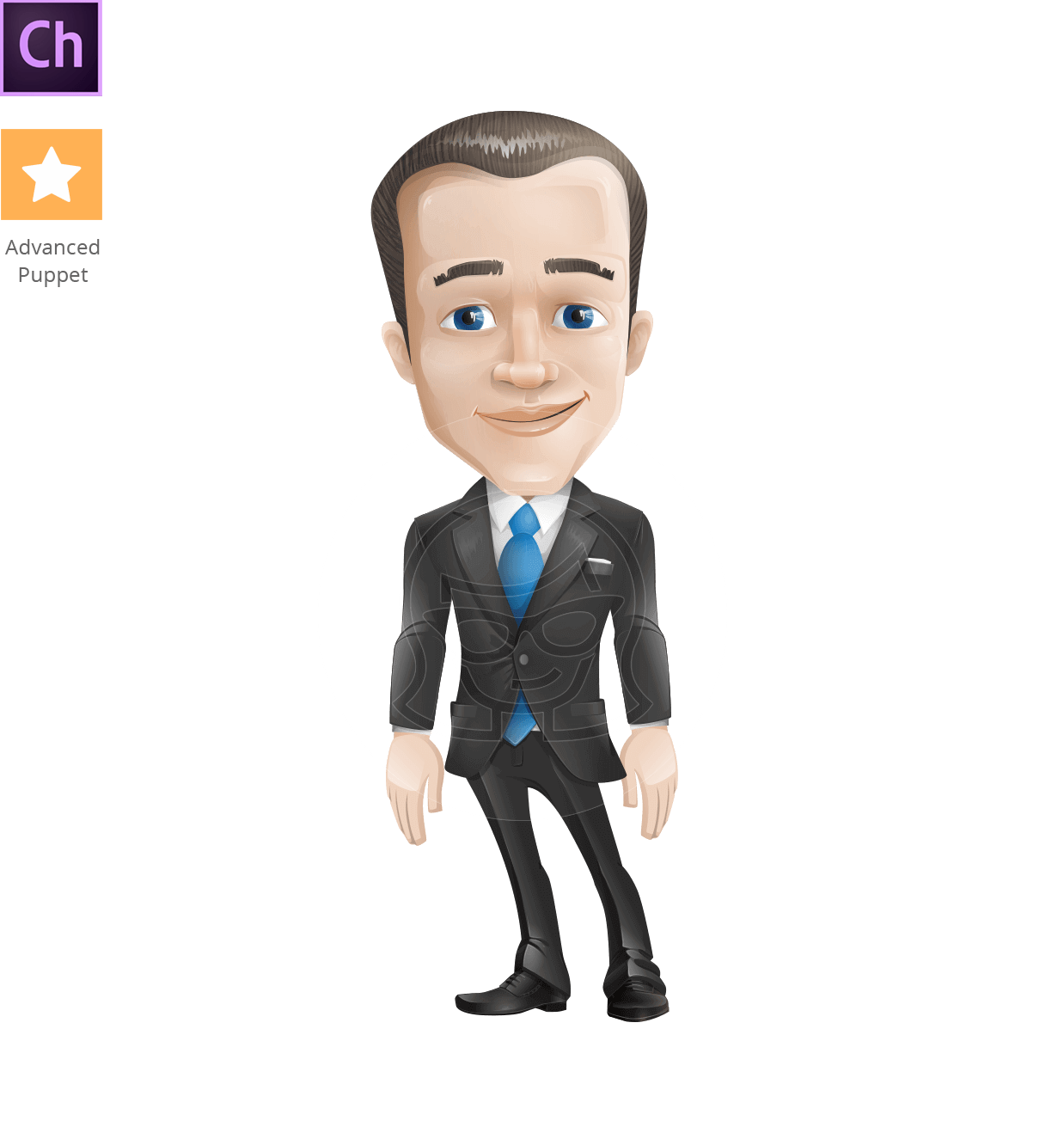 1238x1318 Jim The Business Icon Character Animator Puppet Graphicmama