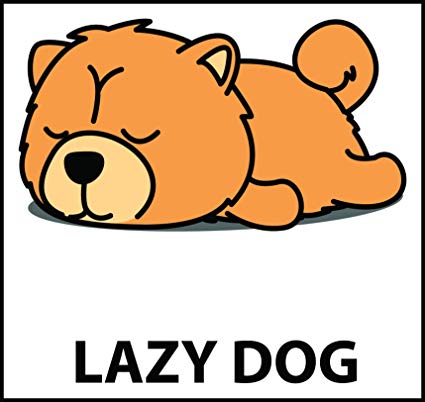 425x402 Cute Sleepy Lazy Chow Chow Puppy Dog Cartoon Vinyl