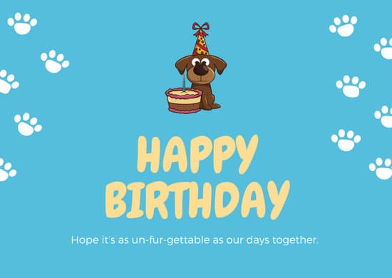 550x390 Blue Cute Puppy Icon Birthday Card