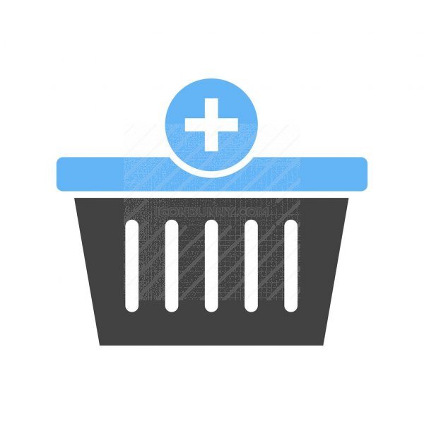 600x600 Add To Basket Blue Black Icon
