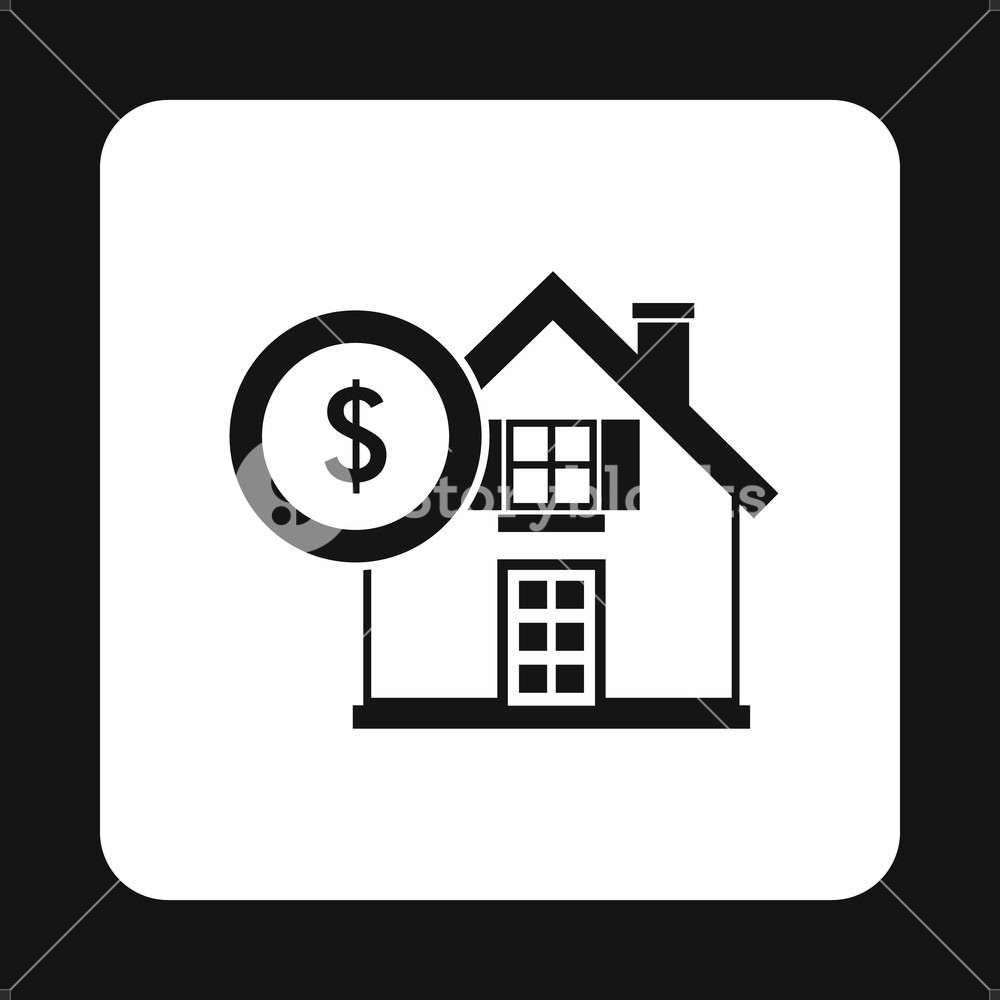 1000x1000 Buying A Home Icon In Simple Style Isolated On White Background