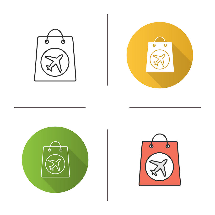 900x900 Duty Free Purchase Icon Drawing