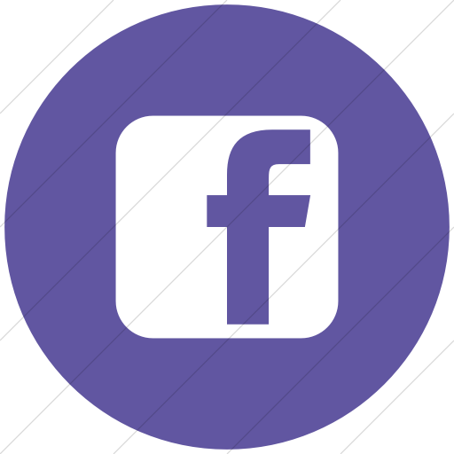 512x512 Iconsetc Flat Circle White On Purple Social Media Facebook