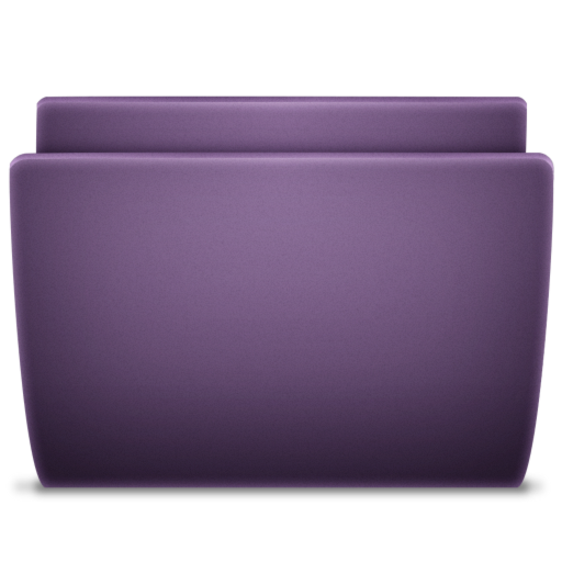 512x512 Purple Folder Icon