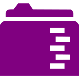 256x256 Purple Full Folder Icon