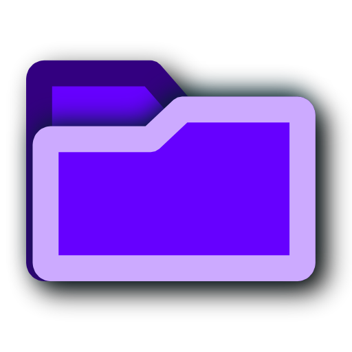 512x512 Deep, Purple, Folder Icon