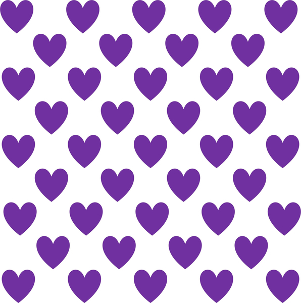 596x600 Purple, Heart, Love, Valentine, Pattern, Design, Icon