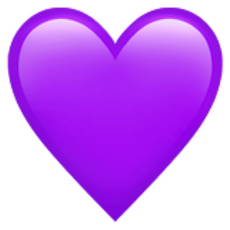 256x256 Purple Heart Emoji U