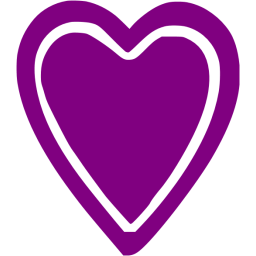 256x256 Purple Heart Icon