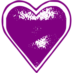256x256 Purple Heart Icon