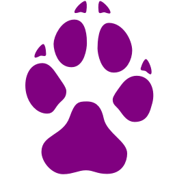 256x256 Free Purple Dog Icon