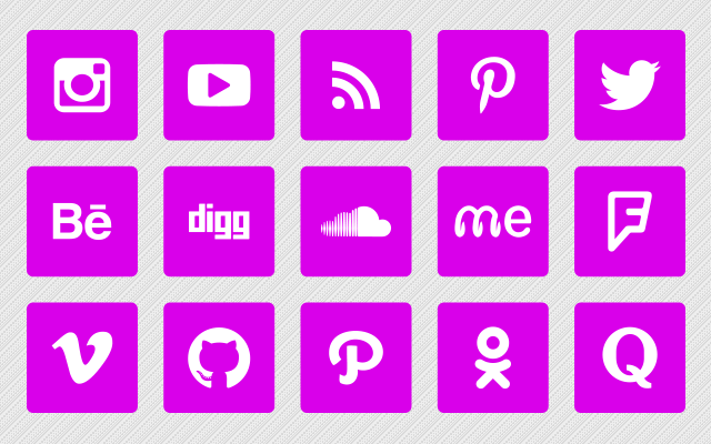 640x400 Purple Social Media Icons Px Pngs Vector Social