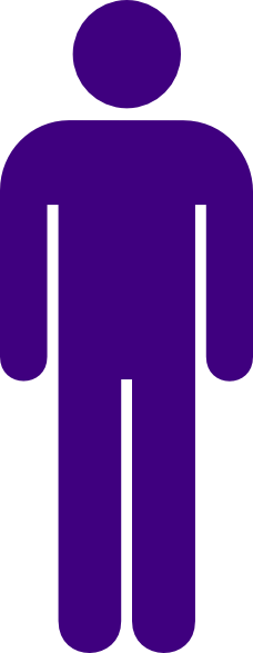 228x587 Purple Icon Man Clip Art