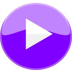 299x291 Purple Play Icon Clip Art