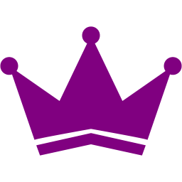 256x256 Purple Crown Icon