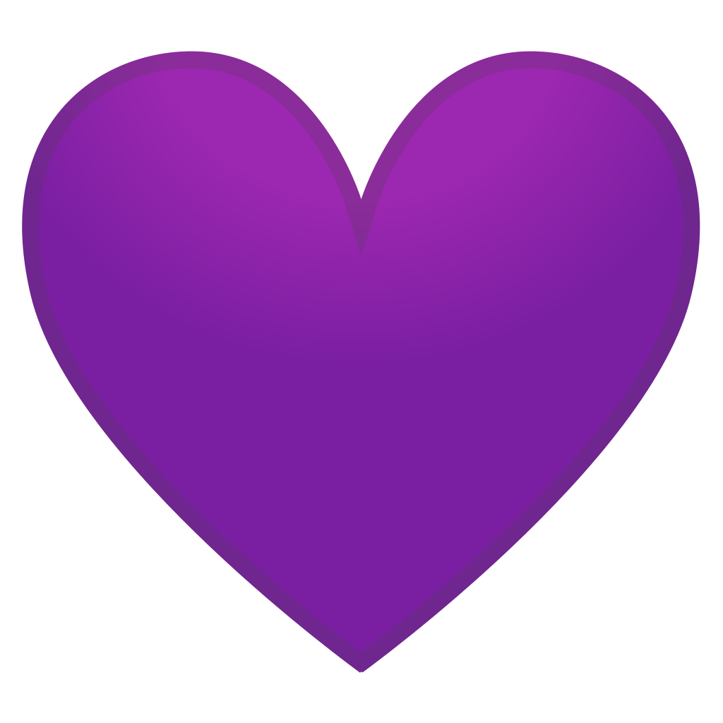 1024x1024 Purple Heart Icon Noto Emoji People Family Love Iconset Google
