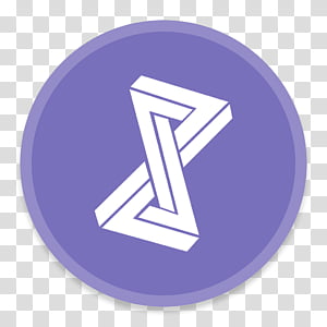 300x300 Button Ui App Two, Round White And Purple Icon R Transparent