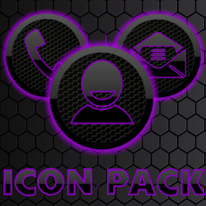 300x300 Icon Pack Dark Space Purple Latest Version Apk