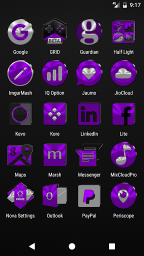 288x512 Purple Icon Pack