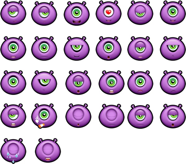 600x528 Purple Monsters Icons Icons Pack Free Icon In Format For Free