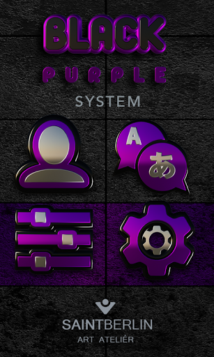 307x512 Black Purple Hd Icon Pack Latest Version Apk