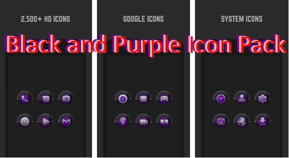 578x317 Black And Purple Icon Pack Mod Apk Android Free Download