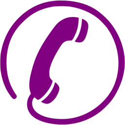 256x256 Purple Phone Icon
