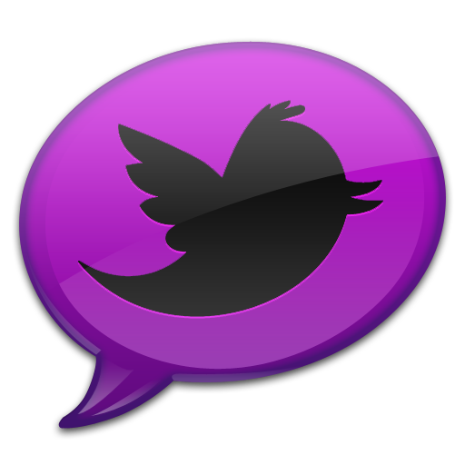512x512 Purple Tweet Icon