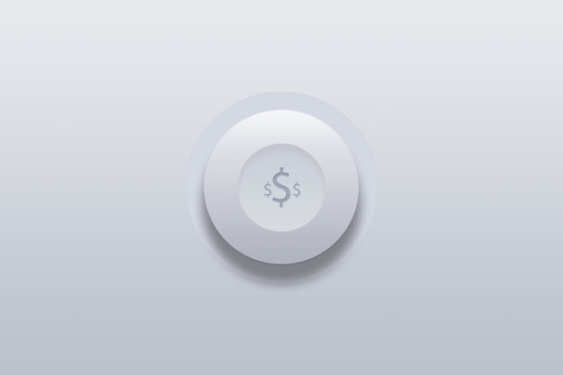 626x417 Push Button Icon Of Dollar Money Symbol Photo Premium Download