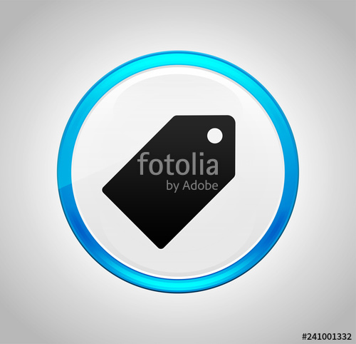 500x482 Tag Icon Round Blue Push Button Stock Photo And Royalty Free
