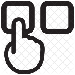 256x256 Push Icon Of Glyph Style