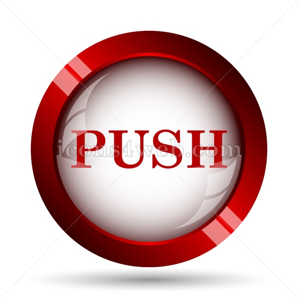 600x600 Push Website Icon High Quality Web Button