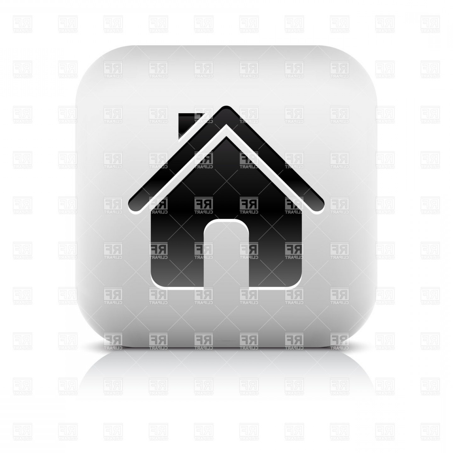 1440x1440 Gray Push Button With Black Home Icon Vector Clipart Catchsplace