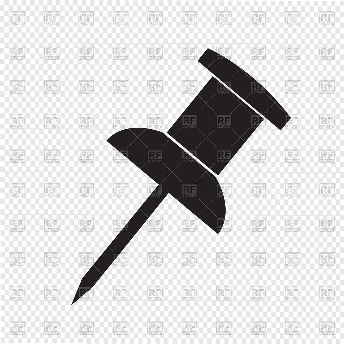 1200x1200 Push Pn Vector Image Of Objects Tumdee