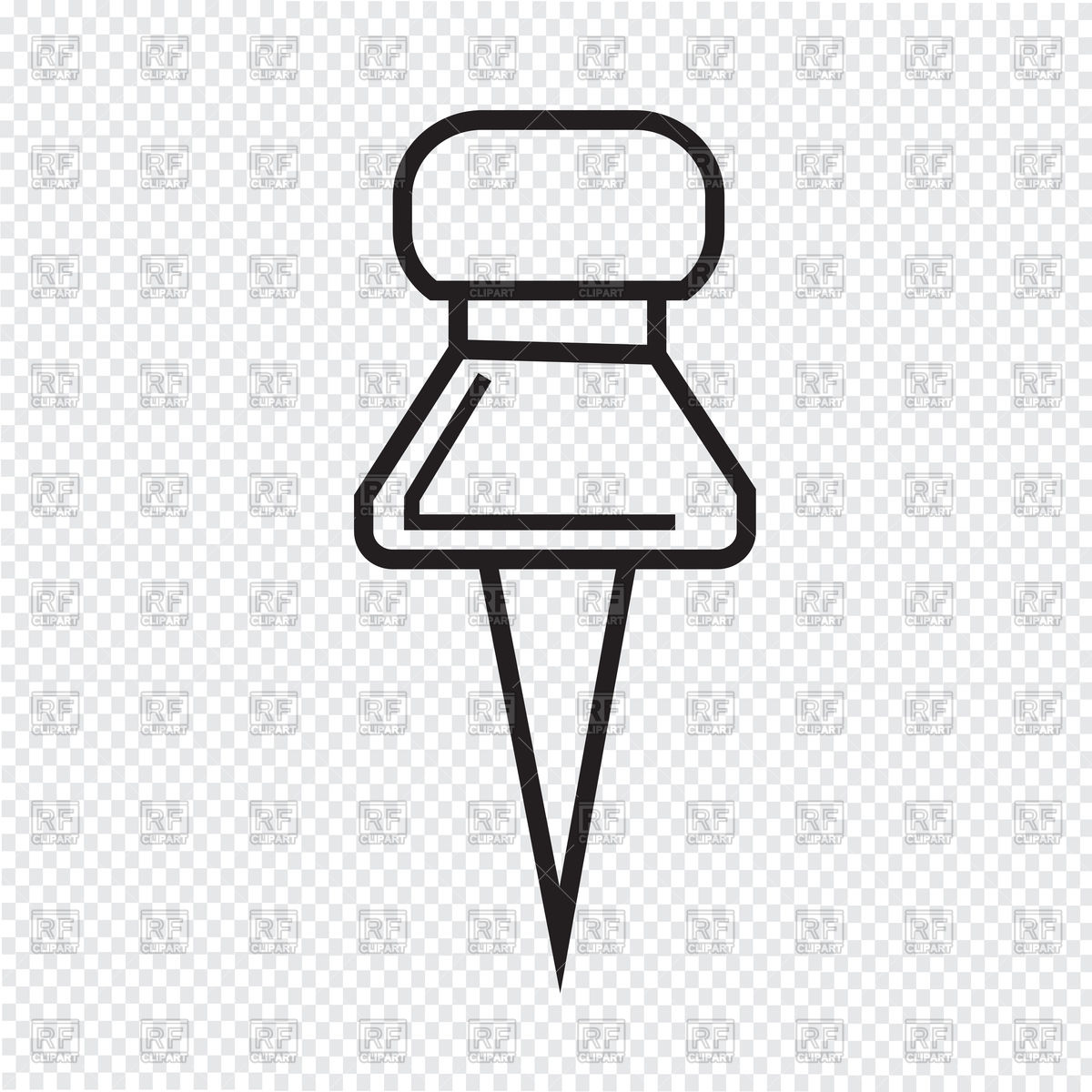 1200x1200 Push Pn Vector Image Of Signs, Symbols, Maps Tumdee