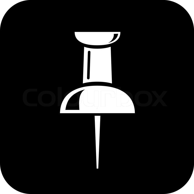 800x800 Vector Push Pn Stock Vector Colourbox