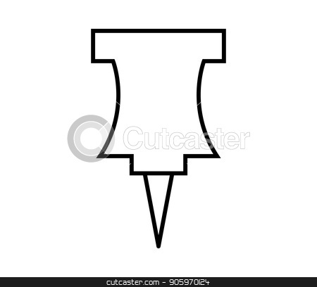 450x408 Pushpn Design Stock Vector