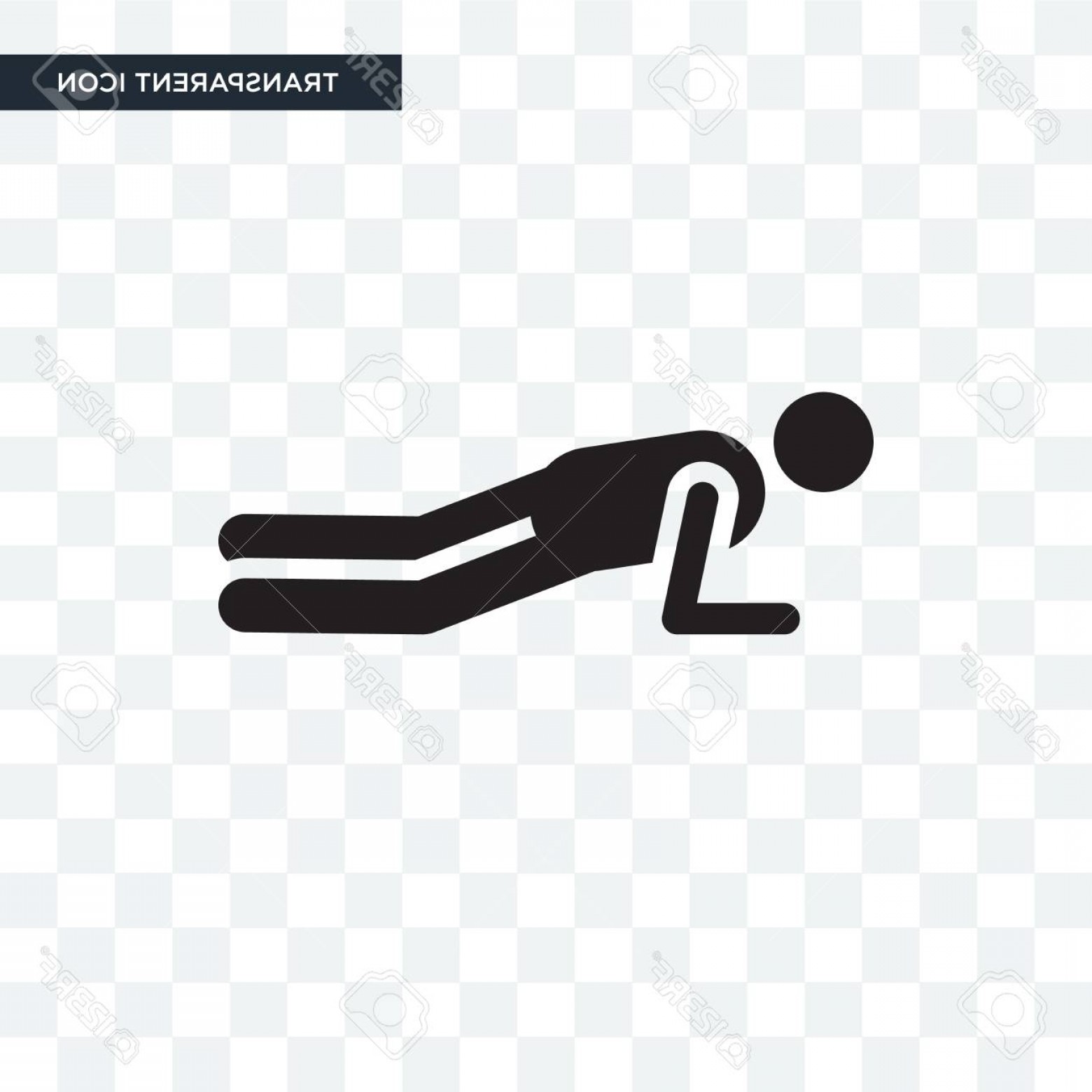 1560x1560 Photostock Vector Push Ups Vector Icon Isolated On Transparent