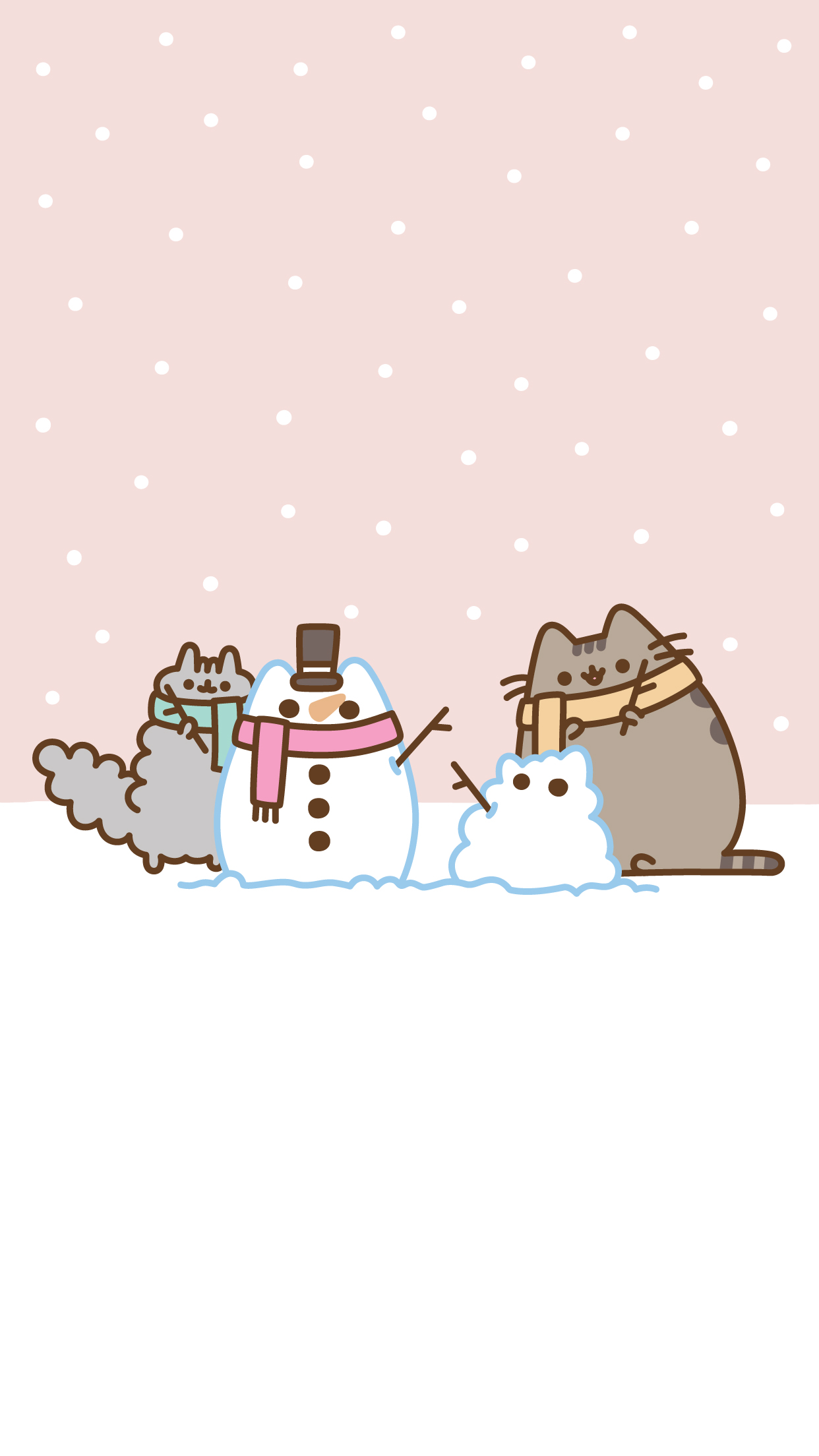 1242x2208 Free Christmas Pusheen Android And Wallpapers