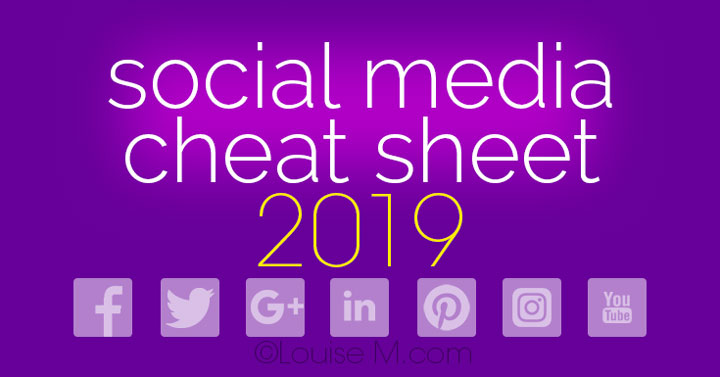 Social Media Cheat Sheet Must Have Image Sizes! 720x377 Social Media Cheat Sheet Must Have Image Sizes!