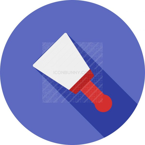 600x600 Putty Knife Flat Shadowed Icon